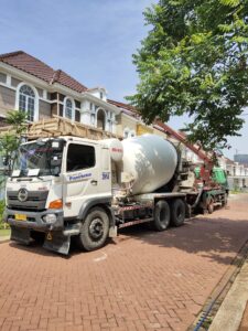 jasa kontraktor rumah cendana 3 truk molen