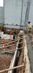 jasa kontraktor rumah cluster amalfi cor pondasi