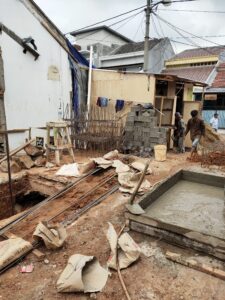 jasa kontraktor rumah sektor 1 A proses podasi