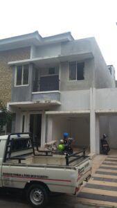 jasa renovasi rumah cluster Ruby fasad depan