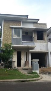 jasa renovasi rumah cluster Ruby tampak fasad